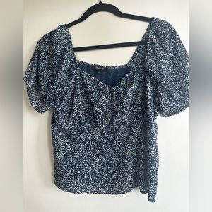 Madewell size 2 blue blouse